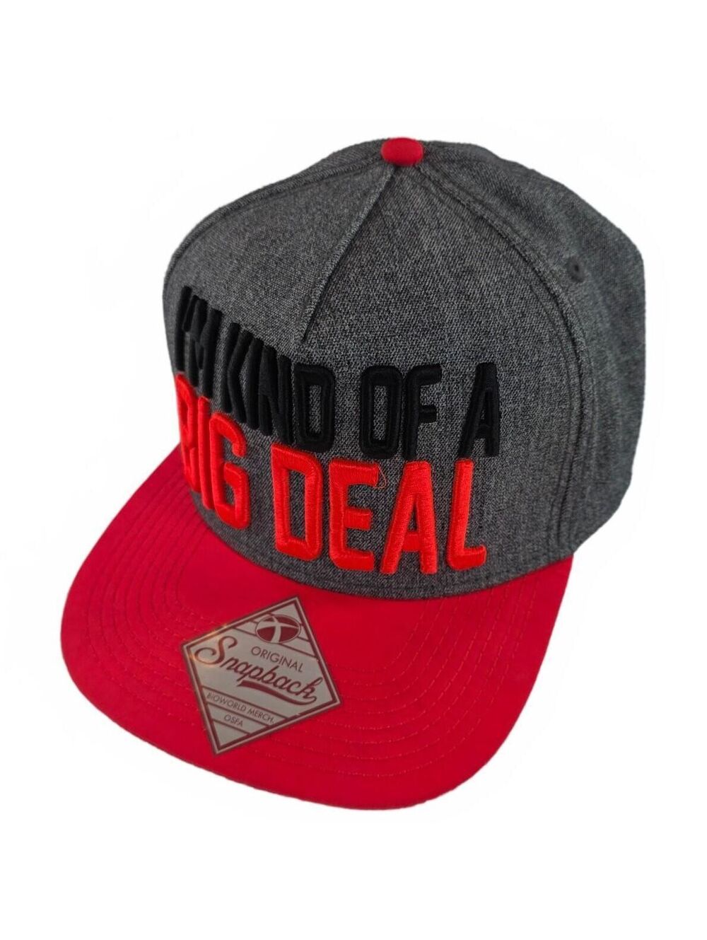 Im Kind Of A Big Deal Anchorman Snapback Hat Gray Adjustable Polyester Rayon NEW